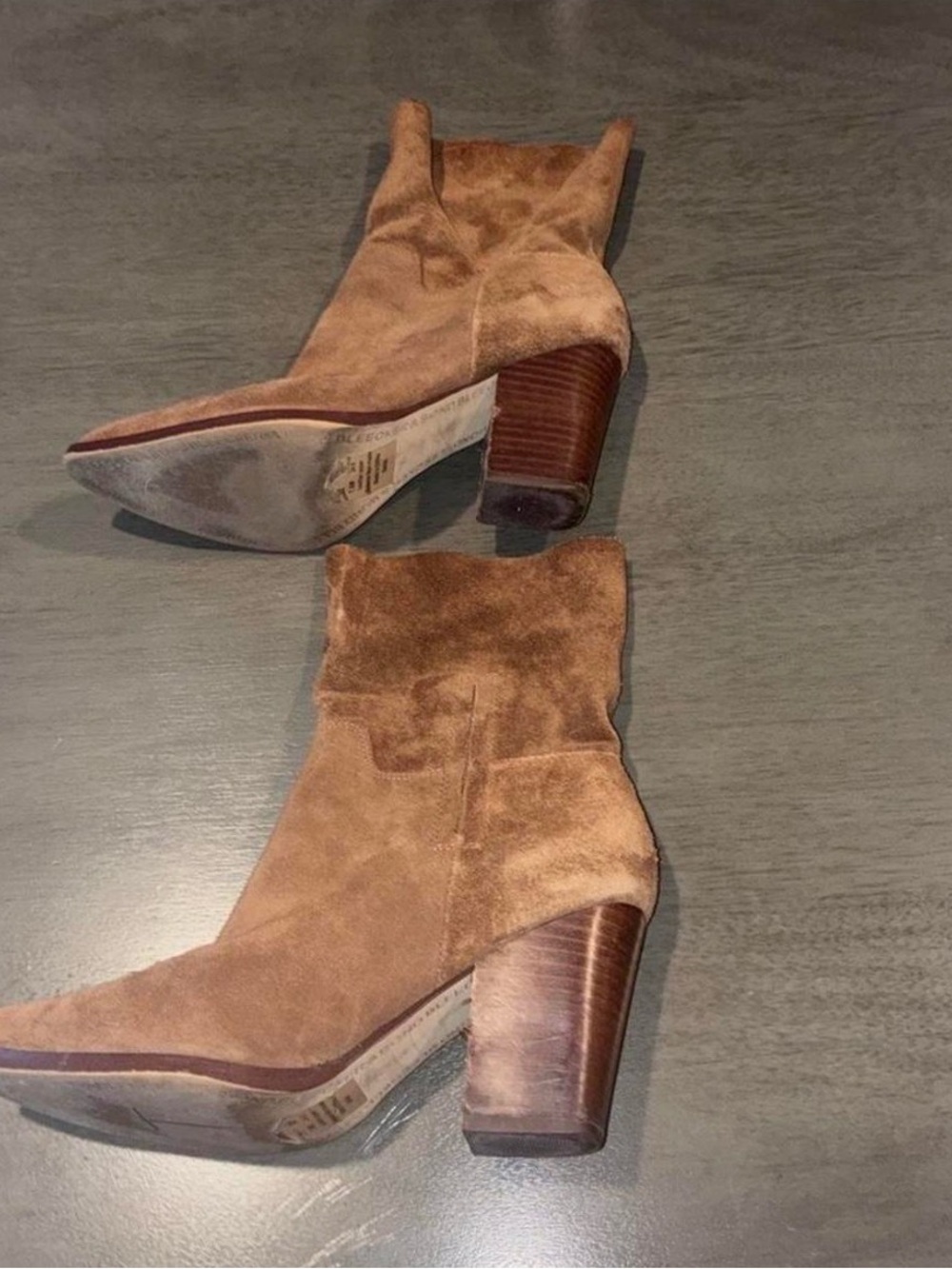 Bleecker and bond woman’s 7.5 Suede Women’s Ankle Boots - Picture 6 of 8